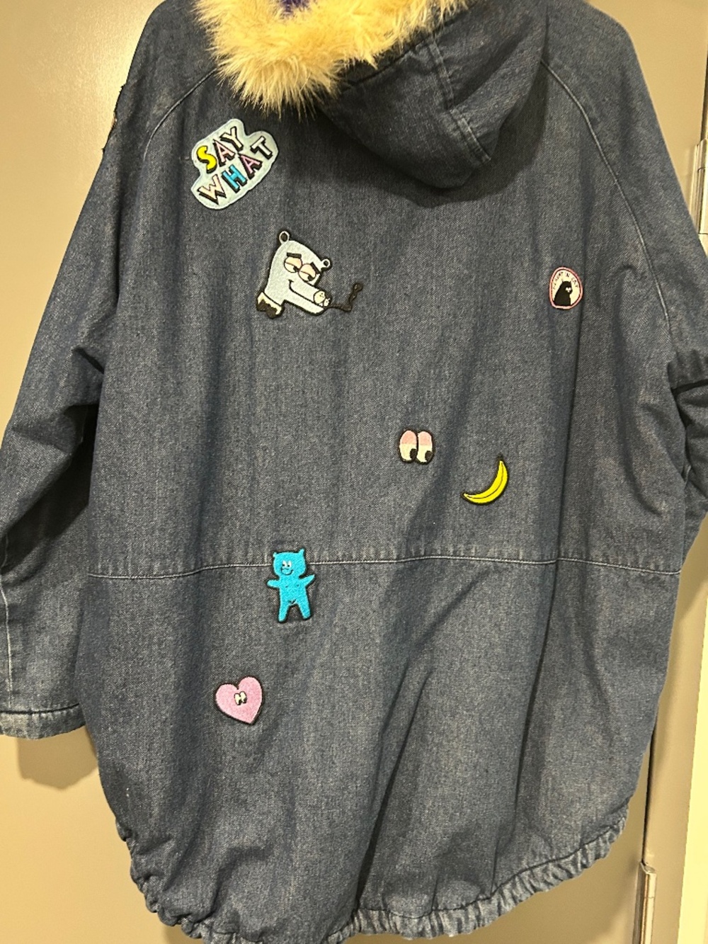 Lined denim jacket - Picture 4 of 9